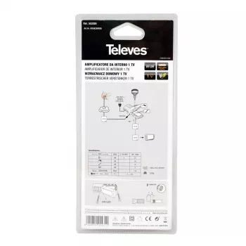 Wzmacniacz sygnału telewizyjnego Televes 553304
