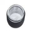 EMSA N20803 Kubek do herbaty, 420 ml, czarny, z wkładem sitkowym
