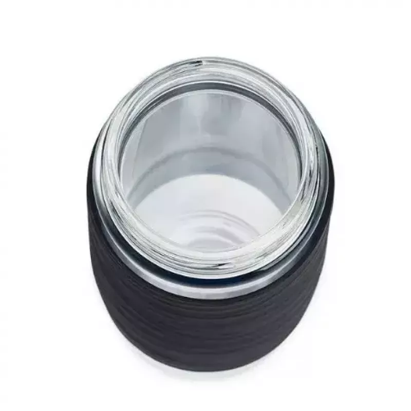 EMSA N20803 Kubek do herbaty, 420 ml, czarny, z wkładem sitkowym
