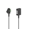 Hama 00201102 kabel telefoniczny 10 m Czarny
