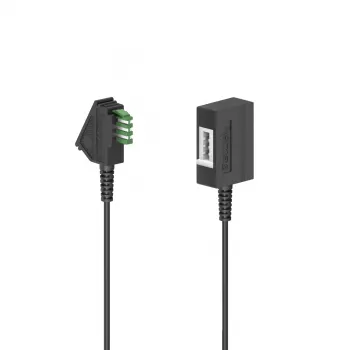 Hama 00201102 kabel telefoniczny 10 m Czarny