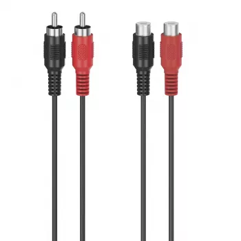 Hama 00305035 kabel audio 5 m 2 x RCA czarny