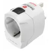Hama World Travel Pro uniwersalny adapter zasilania Typ F Biały