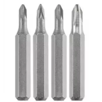 Zestaw bitów wkrętakowych KWB 128140 — 4 sztuki, Pozidriv PZ0 i PZ1, 28 mm