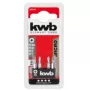 Zestaw bitów wkrętakowych KWB 128140 — 4 sztuki, Pozidriv PZ0 i PZ1, 28 mm