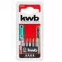 Zestaw bitów wkrętakowych KWB 128240 — 5 szt. bitów Torx T3 T4 T5 T6 T8, 28 mm
