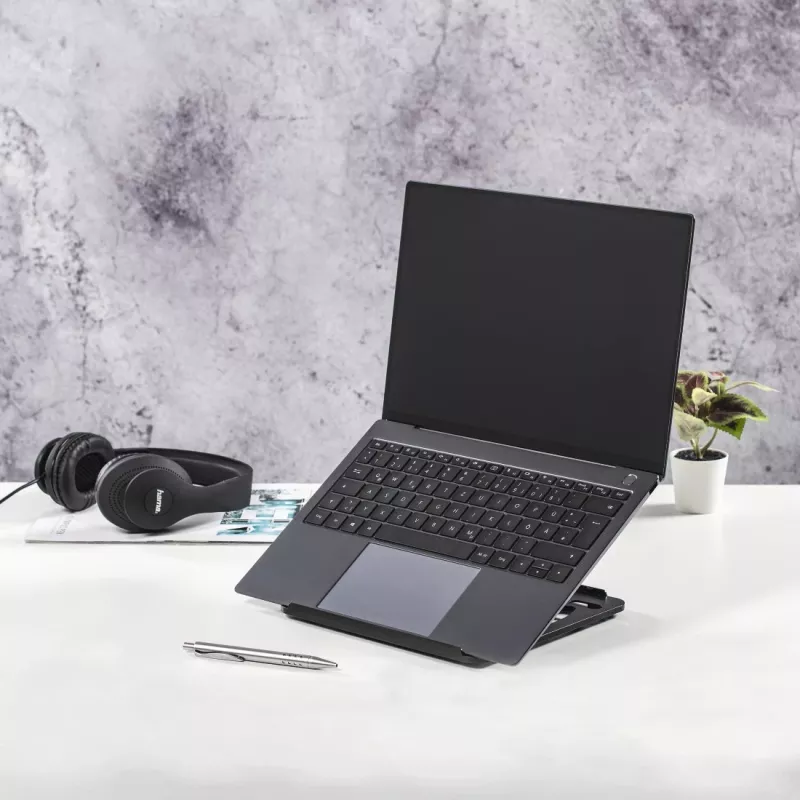 Stojak na laptopa Hama Rotation 39,1 cm kąt obrotu 360° czarny