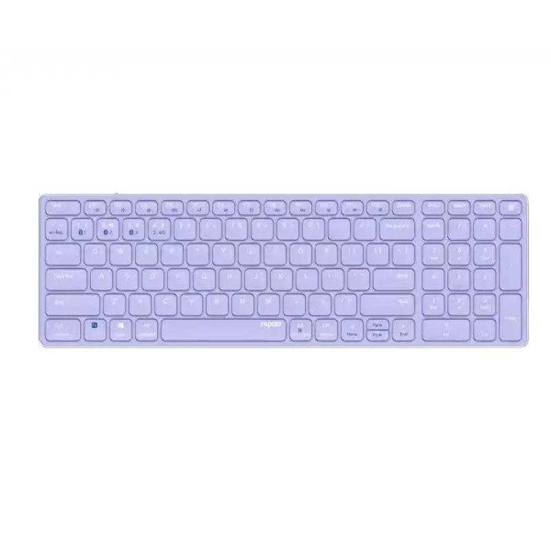 Klawiatura bezprzewodowa Rapoo E9700M QWERTZ Niemiecka Liliowa RF Bluetooth