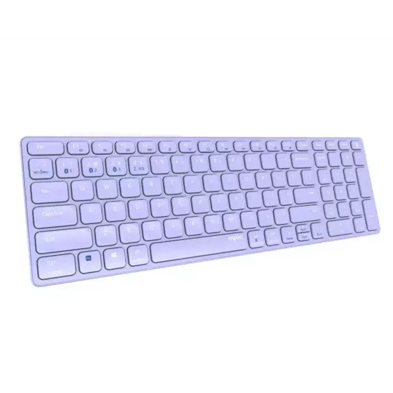 Klawiatura bezprzewodowa Rapoo E9700M QWERTZ Niemiecka Liliowa RF Bluetooth