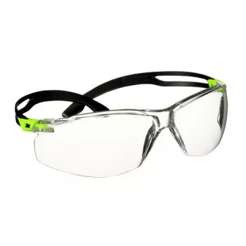 3M SF501SGAF-GRN-EU Okulary ochronne Poliwęglan (PC) Czarny, Zielony