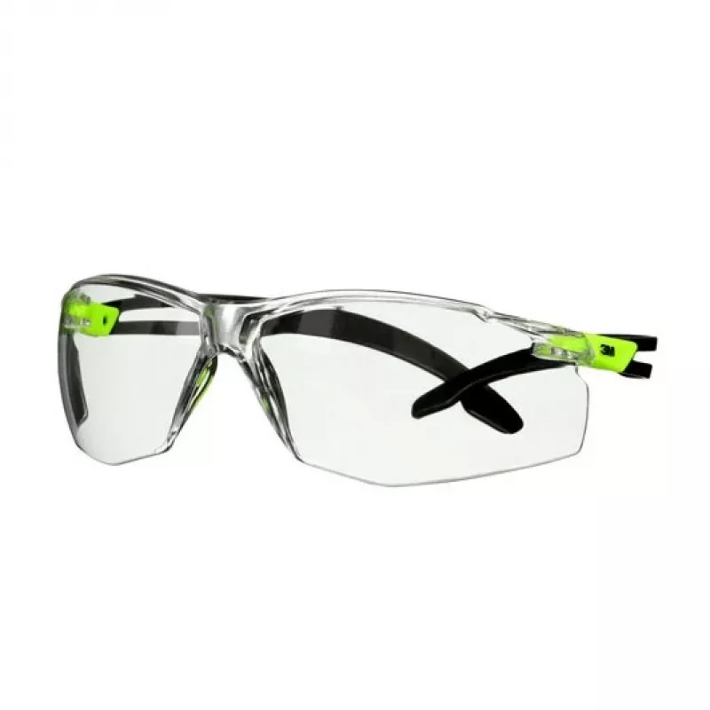 3M SF501SGAF-GRN-EU Okulary ochronne Poliwęglan (PC) Czarny, Zielony