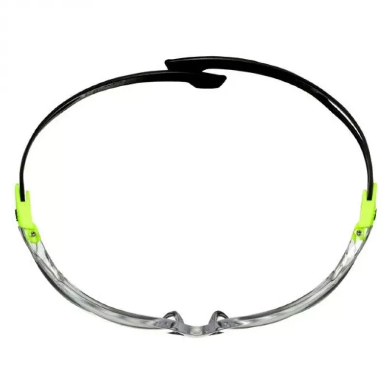 3M SF501SGAF-GRN-EU Okulary ochronne Poliwęglan (PC) Czarny, Zielony