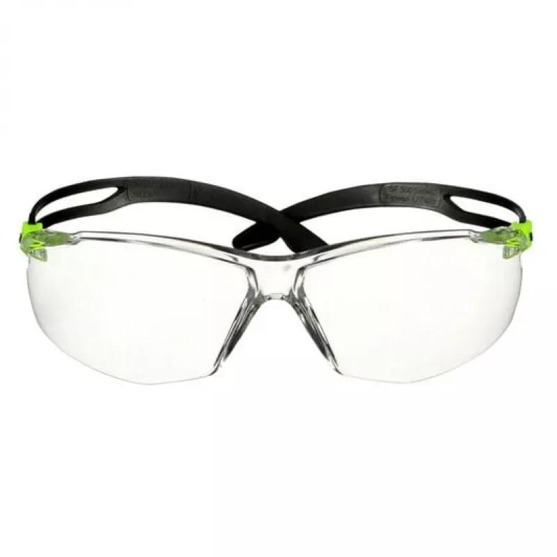 3M SF501SGAF-GRN-EU Okulary ochronne Poliwęglan (PC) Czarny, Zielony
