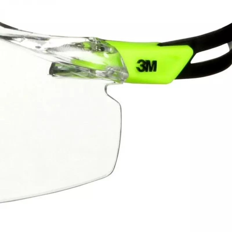 3M SF501SGAF-GRN-EU Okulary ochronne Poliwęglan (PC) Czarny, Zielony