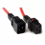 ACT Powercord C19 IEC Lock C20 czerwony 2 m 16 A 230 V