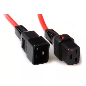 ACT Powercord C19 IEC Lock - C20 czerwony 1 m, PC1401
