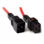 ACT Powercord C19 IEC Lock - C20 czerwony 1 m, PC1401