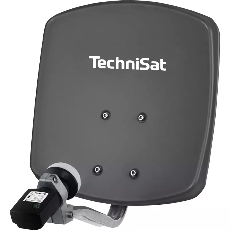 Antena satelitarna TECHNIVOLT DIGIDISH 33 — Aluminium, 33 cm, Zysk 30 dBi, Szary