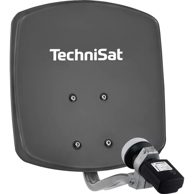 Antena satelitarna TECHNIVOLT DIGIDISH 33 — Aluminium, 33 cm, Zysk 30 dBi, Szary