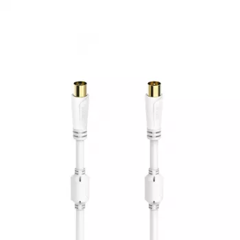 Hama 00205248 kabel koncentryczny 5 m koncentryczny biały