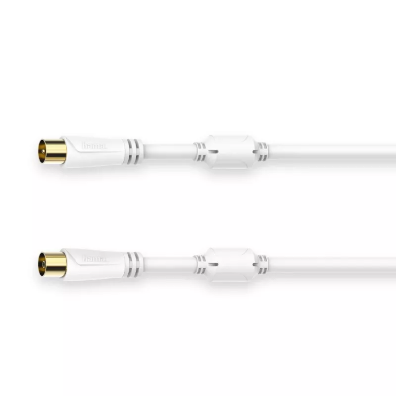 Hama 00205248 kabel koncentryczny 5 m koncentryczny biały