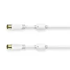 Kabel koncentryczny Hama 00205247 3 m Biały Złącza koncentryczne
