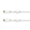 Hama 00205255 kabel koncentryczny 10 m F Biały