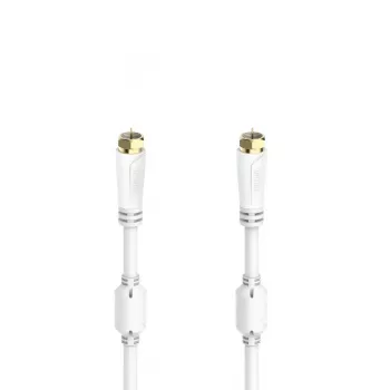 Hama 00205253 kabel koncentryczny 5 m F biały