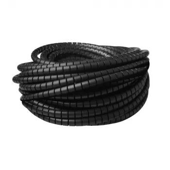 Spiralny oplot kablowy ACT 25 mm, długość 20 metrów, Zarządzanie kablami, Czarny, Polichlorek winylu (PVC)
