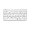 Ergonomiczna klawiatura R-Go Tools R-Go Compact Break, kompaktowa klawiatura z oprogramowaniem przypominającym o przerwach, QWERTY (UK), Bluetooth, biała
