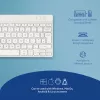 Ergonomiczna klawiatura R-Go Tools R-Go Compact Break, kompaktowa klawiatura z oprogramowaniem przypominającym o przerwach, QWERTY (UK), Bluetooth, biała