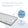 Ergonomiczna klawiatura R-Go Tools R-Go Compact Break, kompaktowa klawiatura z oprogramowaniem przypominającym o przerwach, QWERTY (UK), Bluetooth, biała