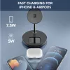 Cellularline Mag Duo Wireless Charger 2-w-1 bezprzewodowa podstawka ładująca do urządzeń Apple