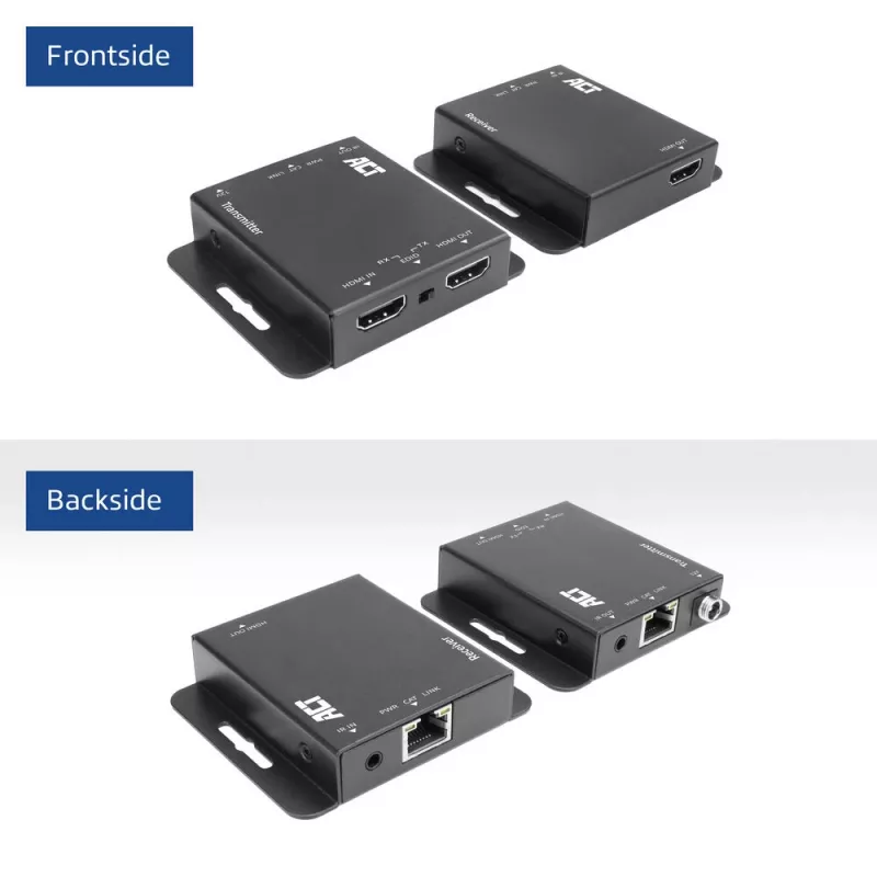 Zestaw przedłużacza ACT 4K HDMI 1.4 przez CAT6 UTP z obsługą IR, 40 metrów