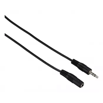 Kabel audio Hama 00182071 5 m 3,5 mm męski na żeński czarny