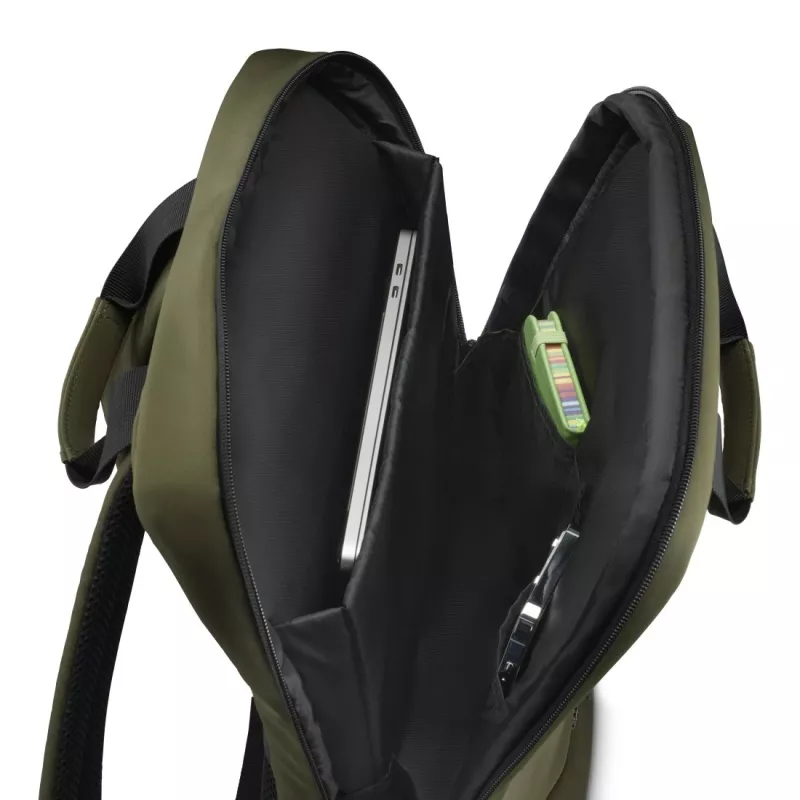 Hama 00222054 plecak Rucksack Czarny, Oliwkowy Poliester z recyklingu