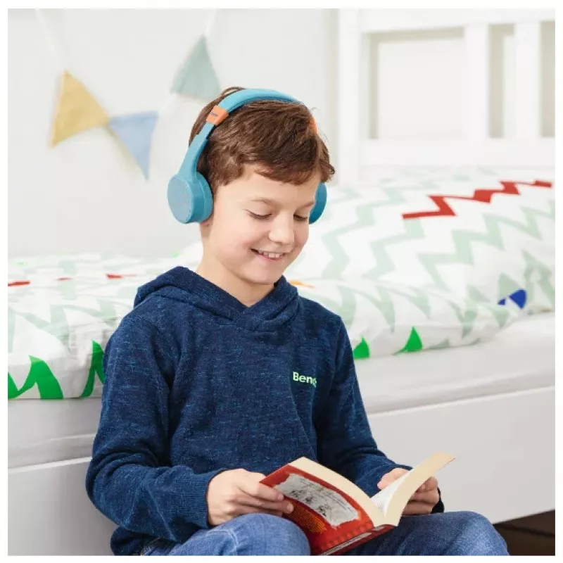 Hama Teens Guard II Zestaw słuchawkowy Bezprzewodowy Nagłowny Rozmowy/Muzyka USB Type-C Bluetooth Niebieski, Pomarańczowy