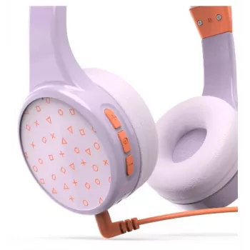 Hama Teens Guard II Zestaw słuchawkowy Bezprzewodowy Nagłowny Rozmowy/Muzyka USB Type-C Bluetooth Pomarańczowy, Fioletowy