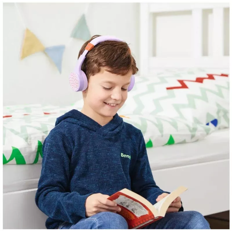 Hama Teens Guard II Zestaw słuchawkowy Bezprzewodowy Nagłowny Rozmowy/Muzyka USB Type-C Bluetooth Pomarańczowy, Fioletowy