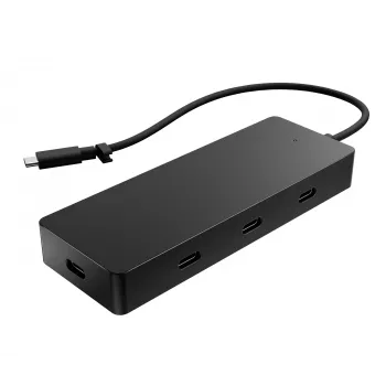 HP 4K USB-C Multiport Hub, USB Type-C, USB Type-C, 10000 Mbit/s, 3840 x 2160, czarny, 65 W