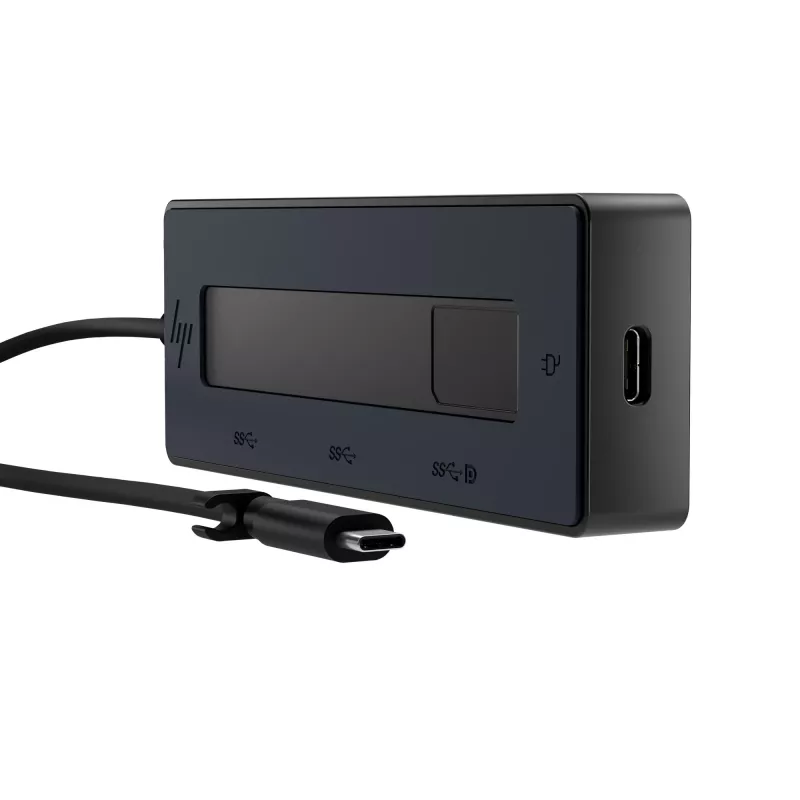 HP 4K USB-C Multiport Hub, USB Type-C, USB Type-C, 10000 Mbit/s, 3840 x 2160, czarny, 65 W