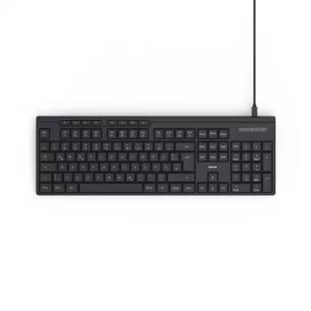 Hama CK-200 klawiatura Dom/Biuro USB QWERTZ niemiecka Czarna