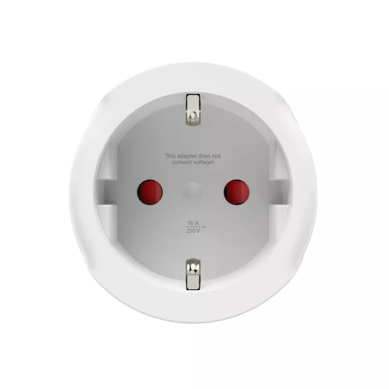 Hama 00223483 przejściówka wtyczki zasilania Typ G (UK) Typ F Biały