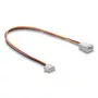 Przedłużacz kablowy DELOCK 3-pin (JST) model 90867, PVC, przewód 1,3 mm, pojedyncza końcówka 30 cm, czarny/czerwony/biały/żółty