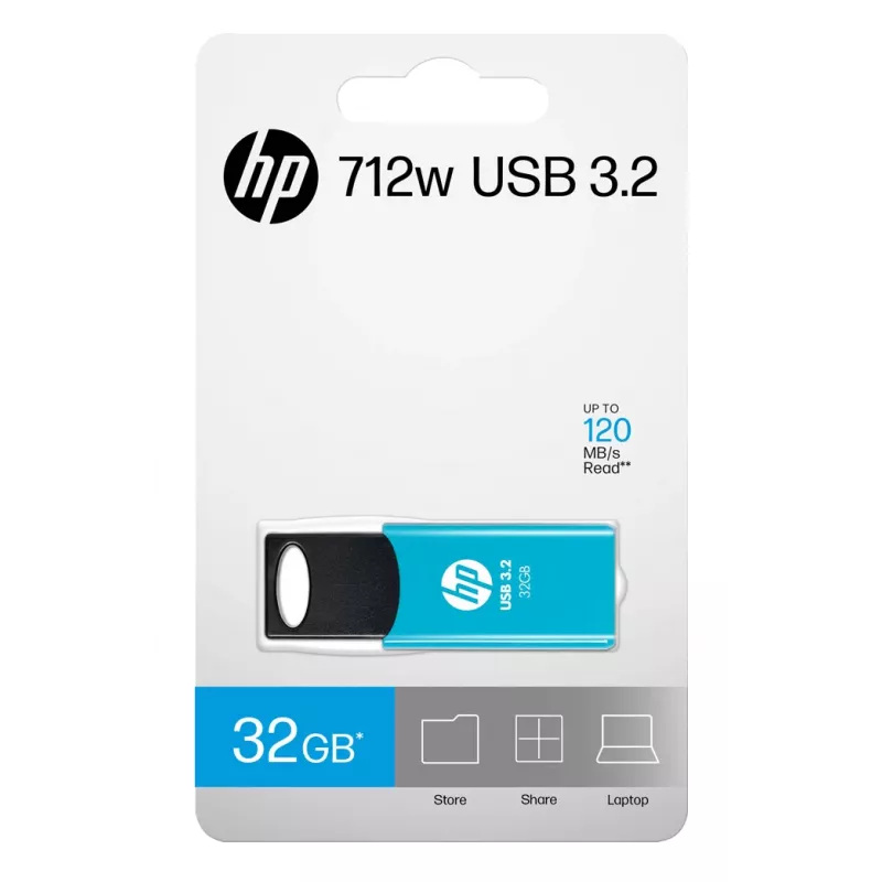 Pendrive HP 712w 32 GB USB Typ-A 3.2 Gen 1 (3.1 Gen 1) Niebieski