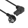 ACT Powercord kabel zasilający CEE 7/7 wtyk (kątowy) - C15 (kątowy prawy) IEC60320 czarny 1,5 m