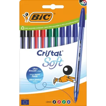 Długopis automatyczny BIC 516359 różne kolory 10 szt.