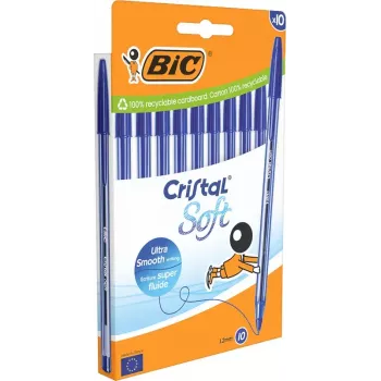 Długopis automatyczny BIC 516357 niebieski przezroczysty 10 szt.