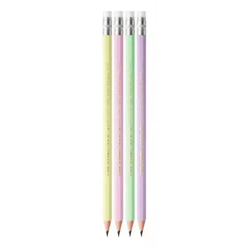 Zestaw ołówków TEKA BIC Evolution HB, sześciokątne ołówki drewniane, opakowanie 12 szt., różne kolory