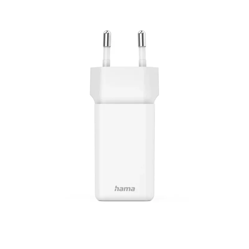 Ładowarka Hama 00201989 do urządzeń mobilnych Zestaw słuchawkowy, Laptop, Powerbank, Smartfon, Tablet Biała AC Szybkie ładowanie Wewnętrzna